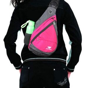 TOTWO‎ ANTI THEFT SLING BAG PINK AND BLACK LIKE NEW